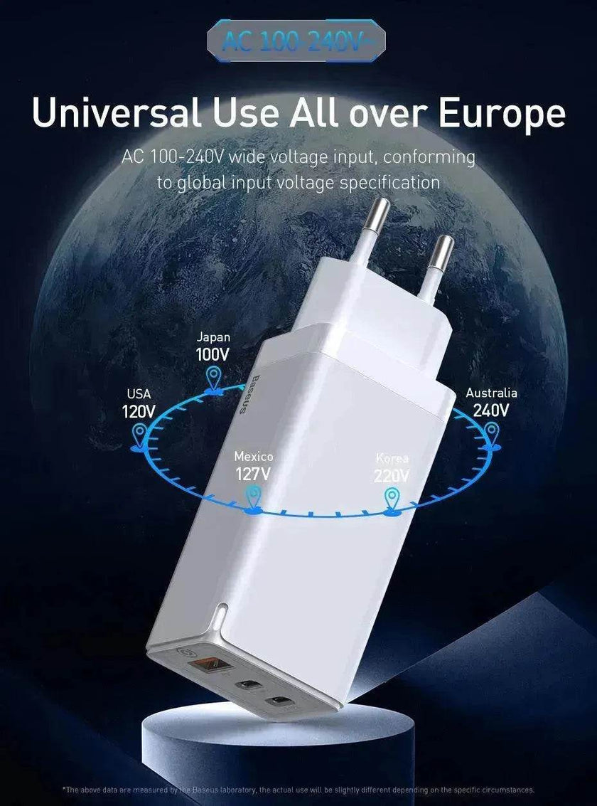 Fast mobile phone charger With USB and Type C port