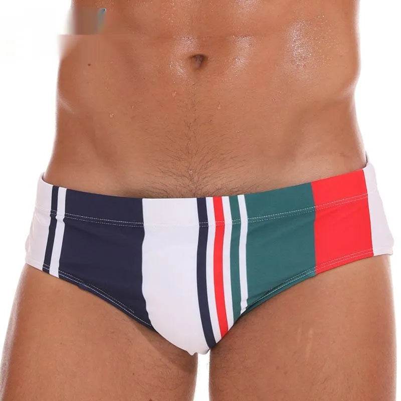Solid Color Plus Size Swimming Trunks Briefs Shorts underwear