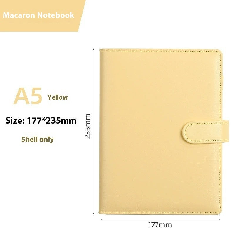 A5 PU Leather Notebook Binder Shell – Macaron Colours | 11 Colours