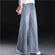 Raw Hem Wide Legs Baggy Jeans Pant For Women Baggy Straight Trousers