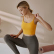 Summer Sling Sleeveless Backless Yoga Workout top Running Skipping Rope Nude Feel Workout top