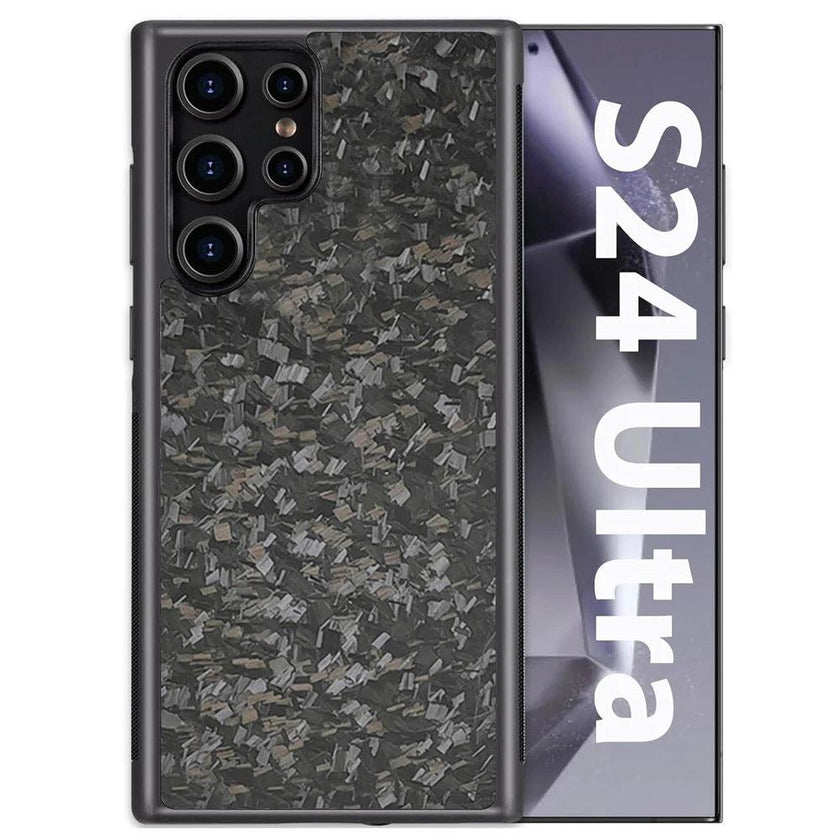 S24Ultra Phone Case Carbon Fiber Magnetic Shockproof Cover