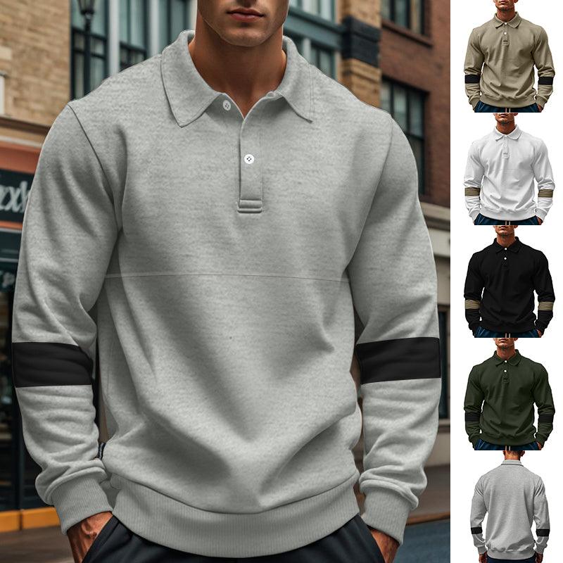Mens Polo Shirts – Color-Match Casual Polyester Blend Polo