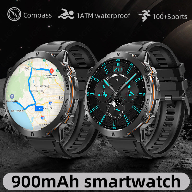 X3 Pro AMOLED Men's Smartwatch – Bluetooth Calling, 100+ Sports Modes, 900mAh Battery, Compass & Barometer