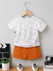 Cartoon Baby Clothing Short Pant Two-piece Set for boys