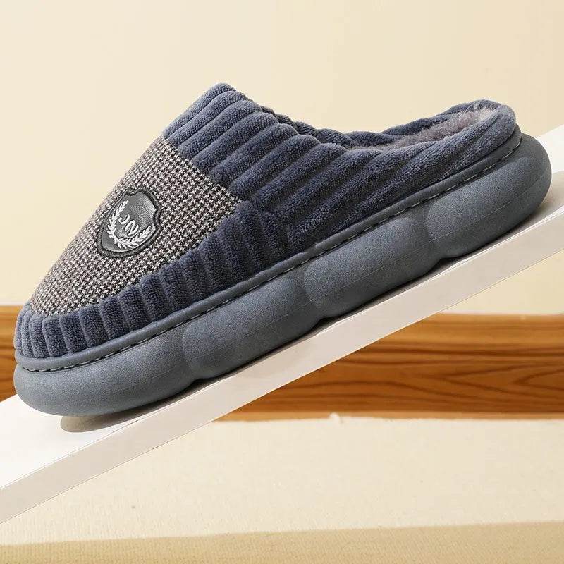 Plush Slippers – Warm Non-Slip PVC Overshoe Home Footwear