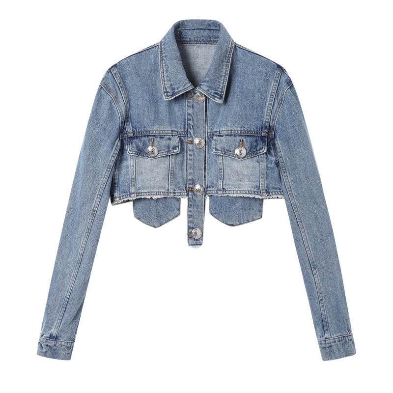 Jacket for Women – Stylish Acrylic Fiber Blue Design