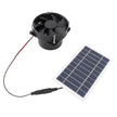 10W Solar Panel Powered Fan Kit Monocrystalline Silicon Solar Powered Exhaust Fan Portable Silent Solar Panel Fan for Outdoor