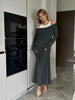 Stitching Dress – Street Fashion Patchwork Long Skirt for Women