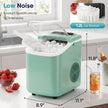 Countertop Ice Maker Machine – 9 Ice Balls in 6–8 Min, 26 lbs/Day, 4 Colors