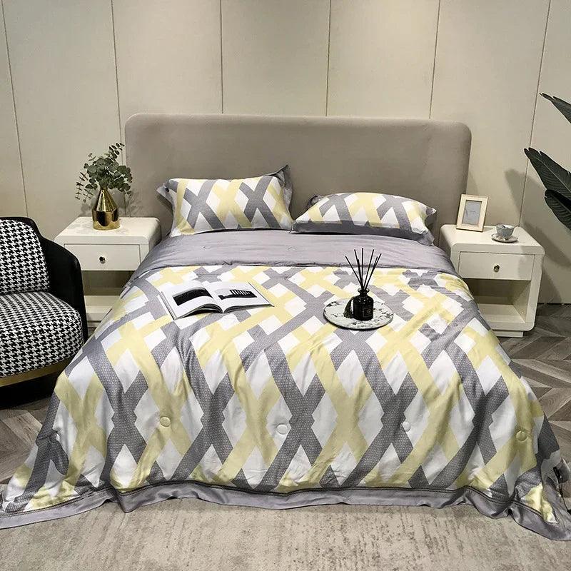 High-end Tencel Summer Cooling Duvet Four-piece Set