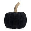 9.5 Black Velvet Pumpkin Large, For Holiday Halloween Decor