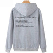 Everything Will Be Okay Loose Casual Men's And Women's Korean Version Loose Round Neck Top
