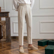Spring And Autumn Naples Design Mid-high Waist Straight leg British Crisp Anti-wrinkle Business Office Professional Work trouser for men