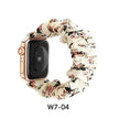 Women Replaceable Sew Floral  Elastic Hair Band Strap Wristband for iwatch