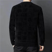 Winter Fleece-lined Chenille Pullover Sweater For Men
