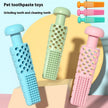 Dog Toothbrush Chew Toy – Rubber Dog Dental Cleaning Toy for Puppies & Aggressive Chewers