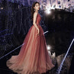 Evening Female Toast Dress Red Bridal Dinner Tube Top Long Dress Host Fairy Spirit