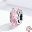 DIY Sterling Silver Beads S925 Cut Surface Glass Bead