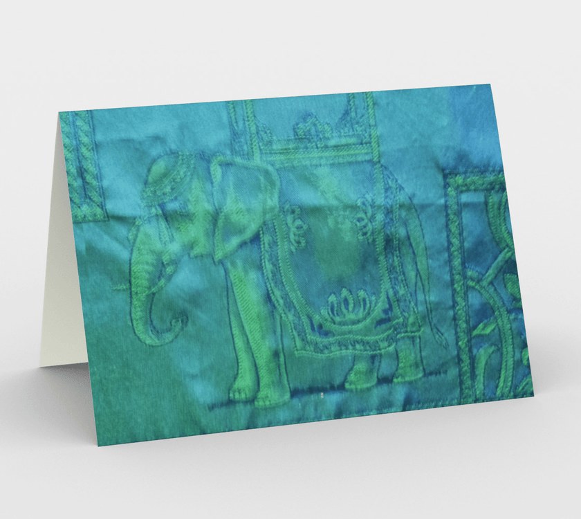 Set of 3 Blank Greeting Cards | 5 x 7 | Woven Elephant