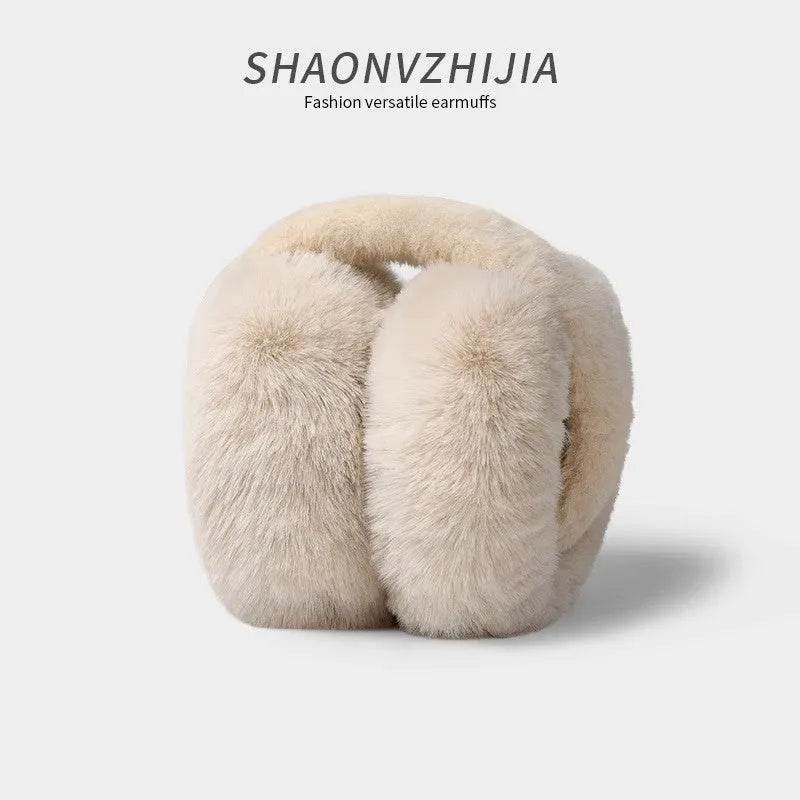 Unisex Plush Winter Earmuffs, Warm-Keeping Plus Size Ear Warmers for Men & Women