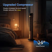 Standing Tower Fan 35-Inch – 5-Speed Remote Control, 12H Timer & 60° Oscillation