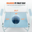 Commode Chair, Bedside Commode With Drop-Down Arms And Detachable Backrest, 5-Level Adjustable Height, 7L Removable Bucket, Easy To Assemble, 1000LBS Capacity, Portable Toilet For Adults Seniors