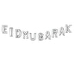 Eid Mubarak Foil Balloon Set – Silver Gold Rose Gold Letter & Crescent Balloons