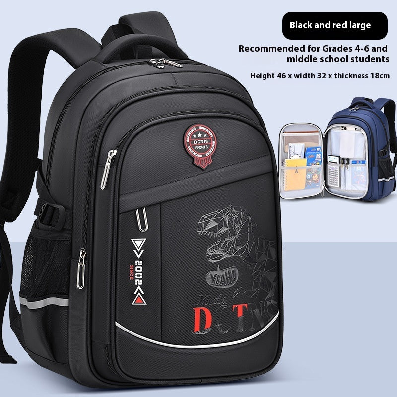 Kids Multi-compartment Ergonomic School Backpack – Large Capacity Burden-Reducing Schoolbag (Grades 1–9)