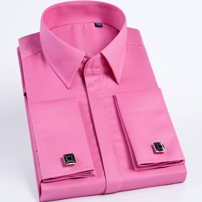 Men's French Cufflinks Dress Shirt – Slim Fit Business Formal Wear | Canada & USA