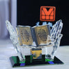 Hand Holding Book Exotic Gift Arabic Architecture Car Crystal Ornaments