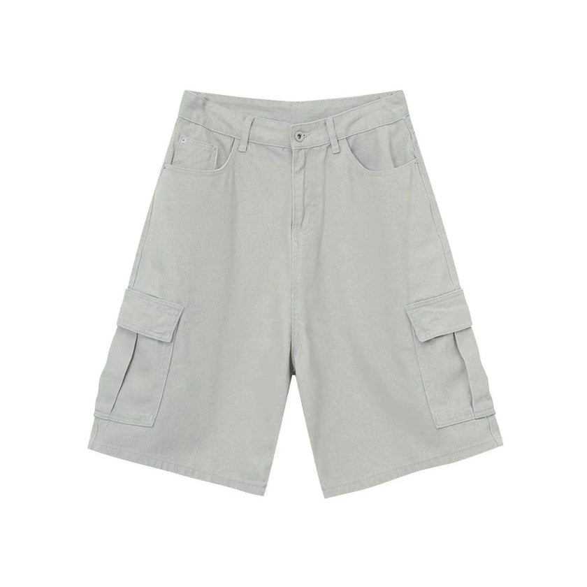 Men's Baggy Dad Shorts Jeans Denim Summer New Straight Wide-leg Workwear Denim Shorts  for Men Loose Leisure All-matching Shorts