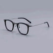 Pure Titanium Vintage Rectangle Crystal Transparent Myopia Glasses Reading  Unisex Spectacle Frame Designer Eyeglasses GMS806 Eyewear