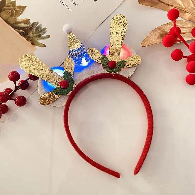 Christmas With Light Headband Snowflake Women's