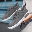 Men's Low-Top Canvas Lace-Up Casual Sneakers Soft Sole Everyday Shoes