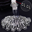 Luxury and Elegant Bridal Flower Rhinestone Headband Fashion Accessories set