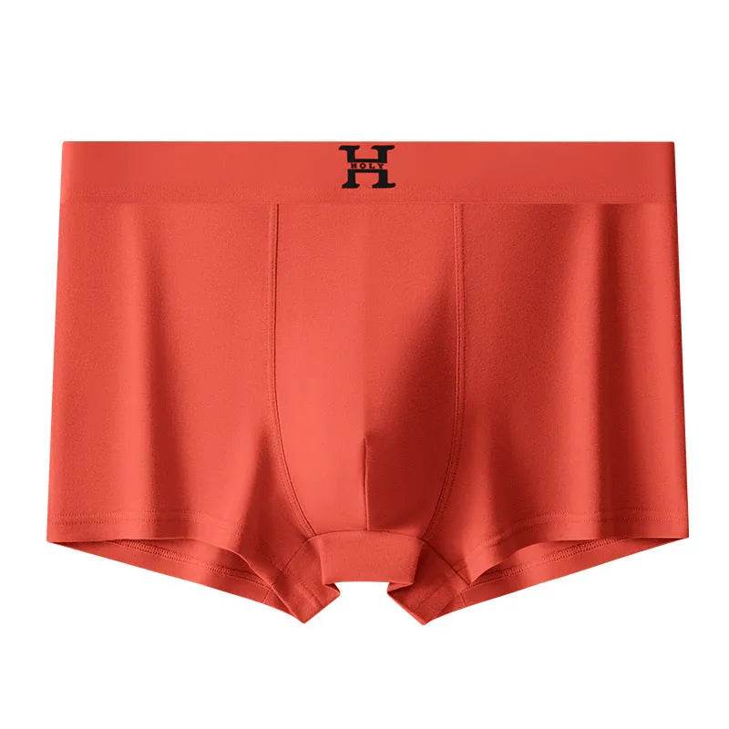 Men's Cotton Spandex Breathable HOLY Boxer Briefs underwear Mid wast