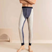 Men's Cotton Pants Graphene Waist Support Fleece-lined Long John Loungewear Sleepwear
