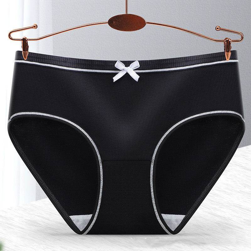 Women's Fashion Casual Threaded Mid-rise Shorts underpant 8pcs