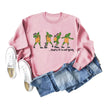 Women's Christmas Printed Long Sleeved  Pullover Sweatshirt
