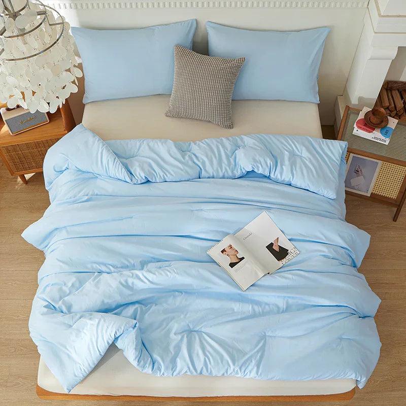 Cross-border Synthetic Quilt Four Seasons Duvet Insert Washed Cotton Brushed Duvet Insert Factory Foreign Trade Wholesale