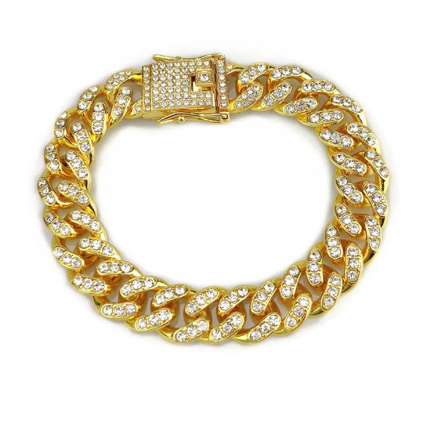Zinc Alloy Wide Hip Hop Cuban Link Chain Necklace