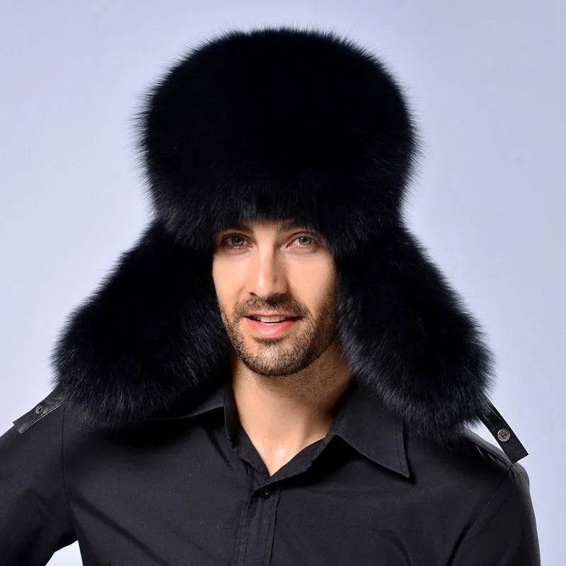 Earmuffs Hat – Winter Warm Windproof Artificial Leather Hat