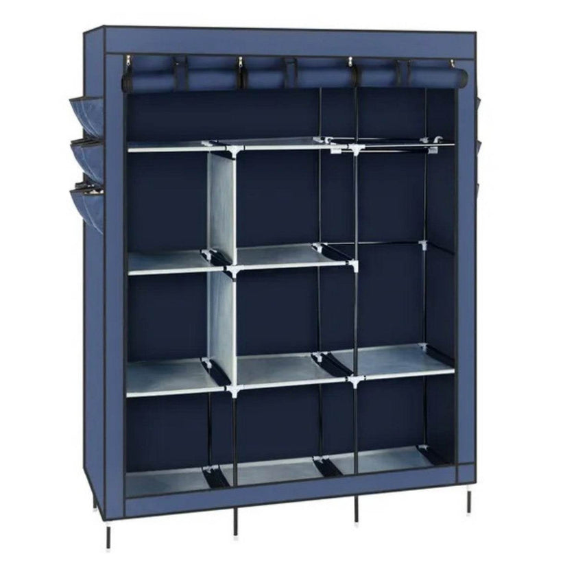 69 Wardrobe Portable Closet Storage Organizer Clothes Non-woven Fabric Wardrobe