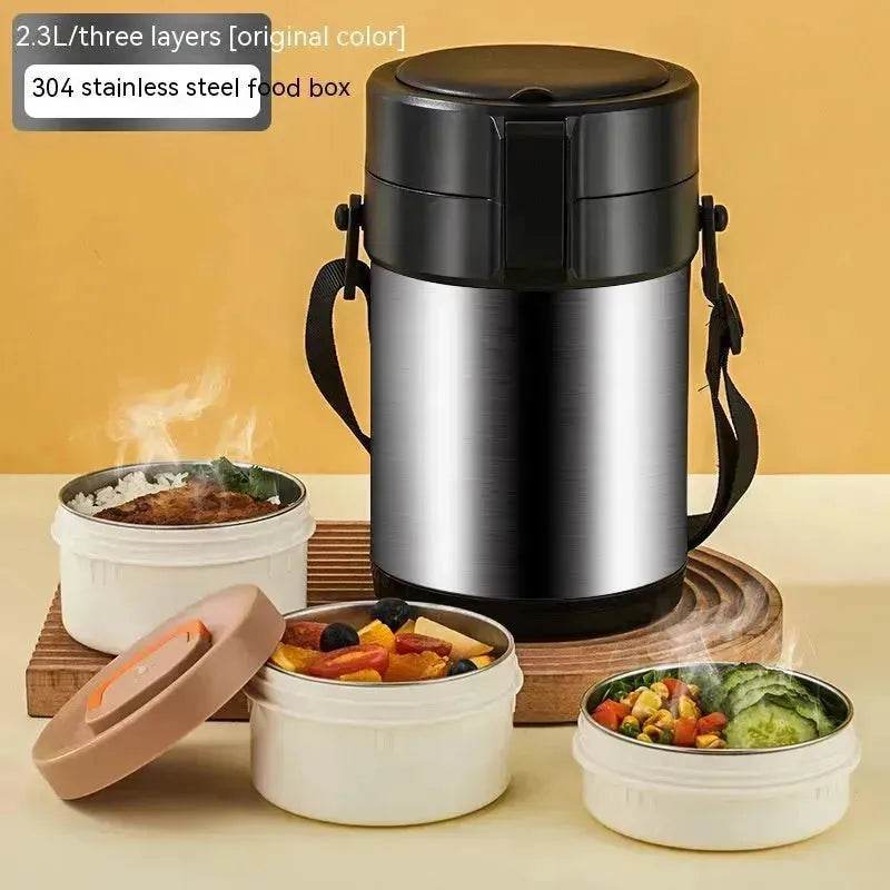 304 Stainless Steel Large Capacity Vacuum Thermal Insulated Lunch Box