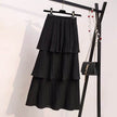 Women's Spring And Summer Chiffon layered Midi maxi Skirt