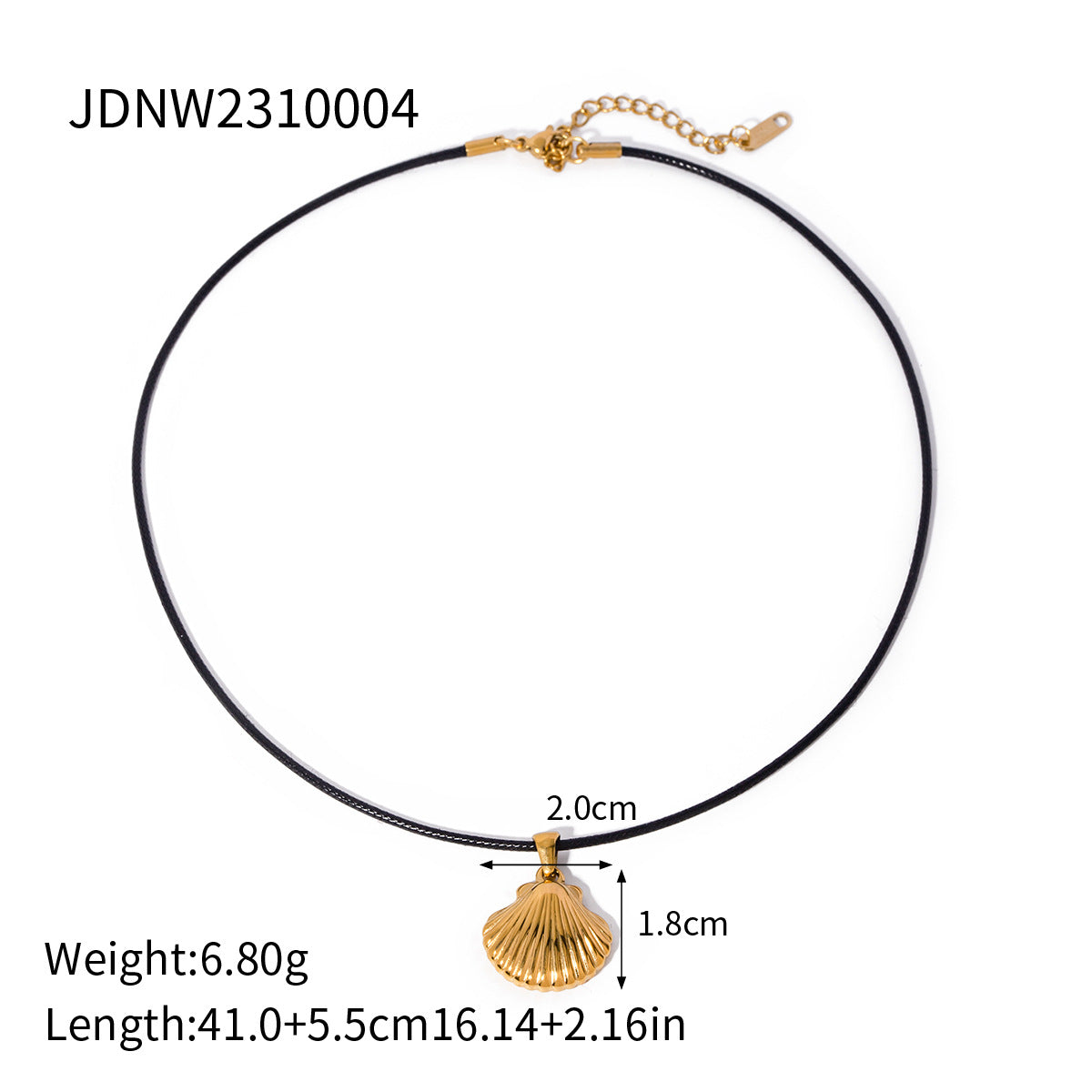 Stainless Steel Shell & Starfish Beach Necklace – Electroplated Clavicle Chain for Women (14 Styles)