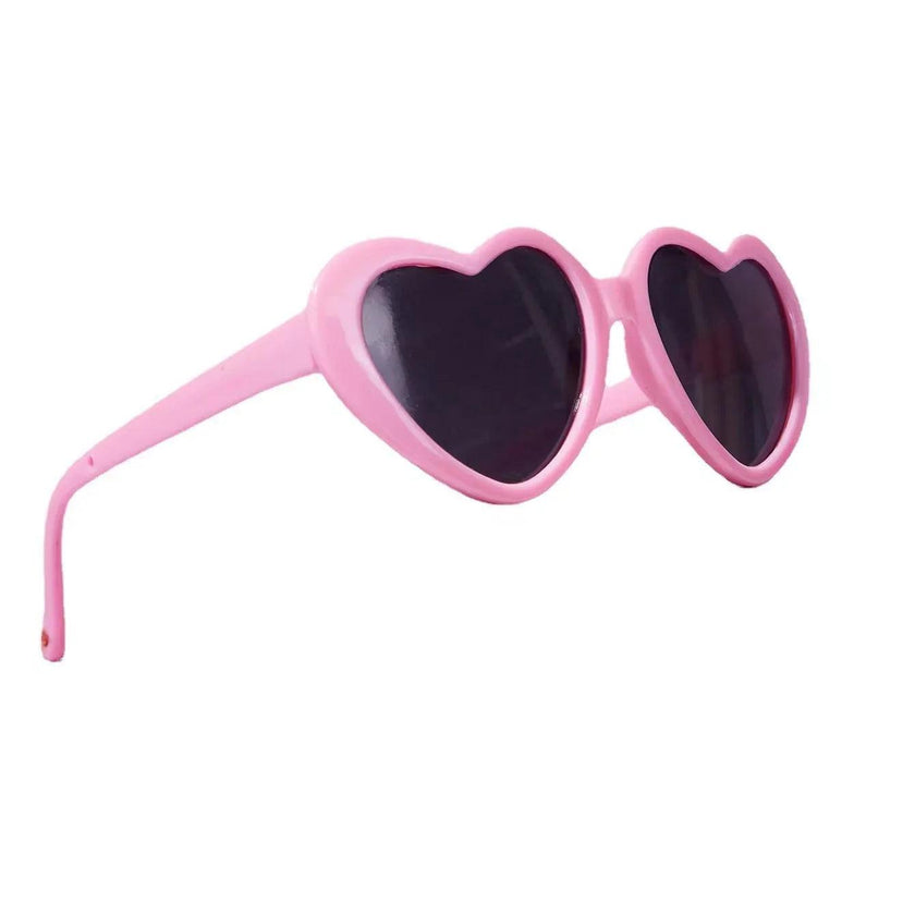 Heart-Shaped Pet Sunglasses – Cute Cat & Dog Costume Accessory