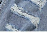 Women Street style Ripped Denim Jeans Pant Low rise