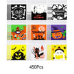 450 Pcs Halloween Cellophane Treat Bags Self-sealing Clear Candy Cookie Bags Pumpkin Ghost Black Cat Skull Trick Or Treat Bags For Halloween Birthday Trick Or Treat Party Favors Supplies